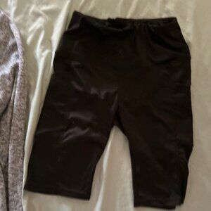 womens size medium  work out shorts black gym athletic running